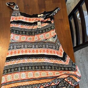 LOFT Multicolor Patterned Dress